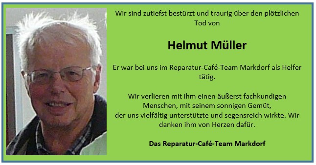 Nachruf Helmut Mller